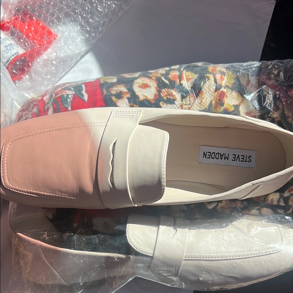 Steve Madden Women's White Loafers